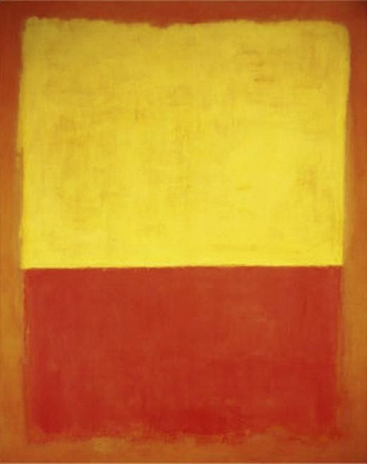 Mark Rothko Untitled no12 Red and Yellow
